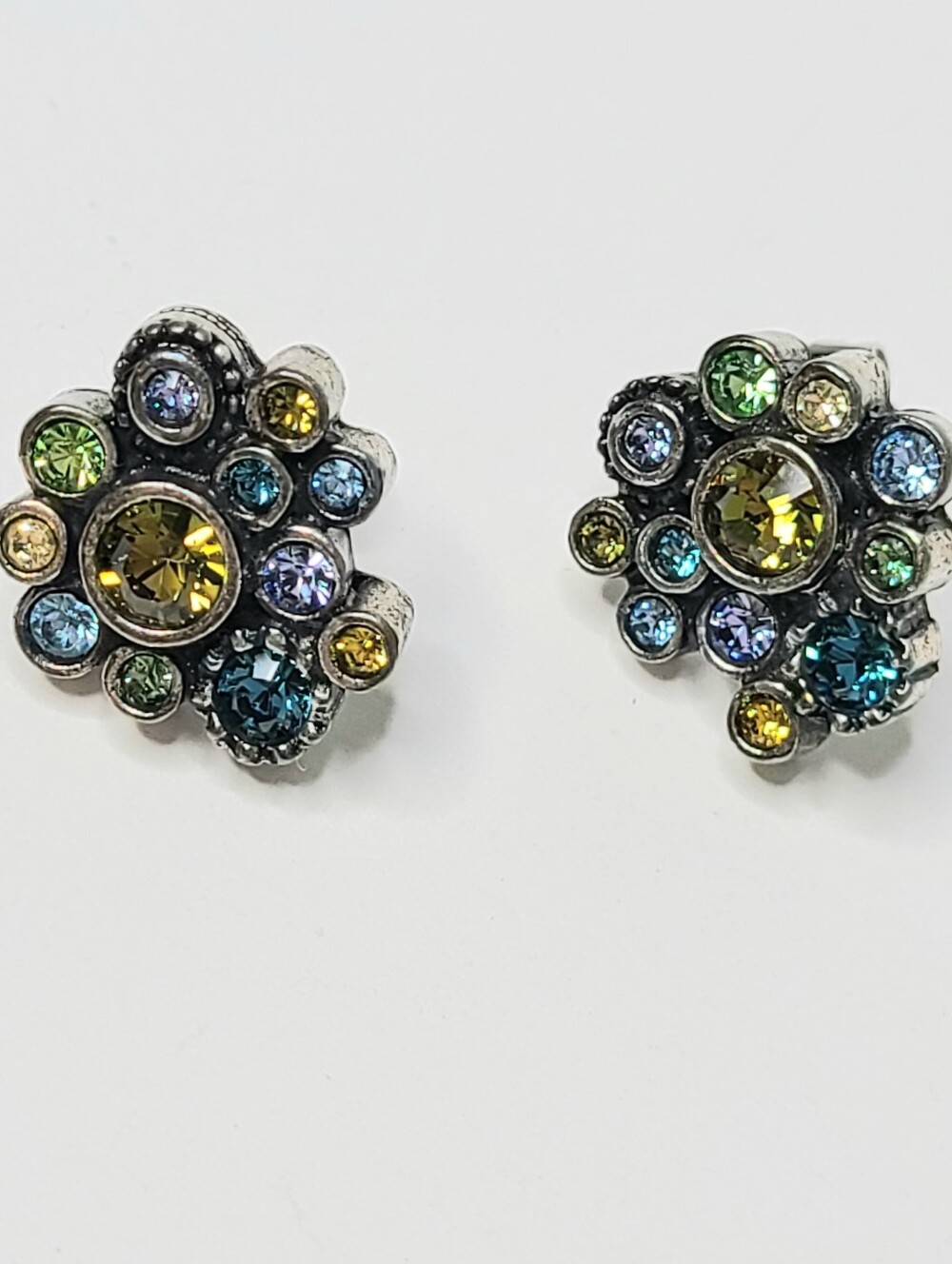Patricia Locke Pebbles Signed Post Earrings